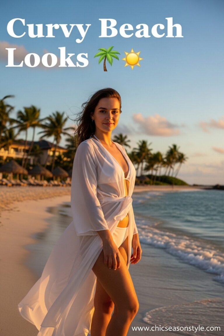 Summer Beach Outfit Ideas for Plus Size Women
