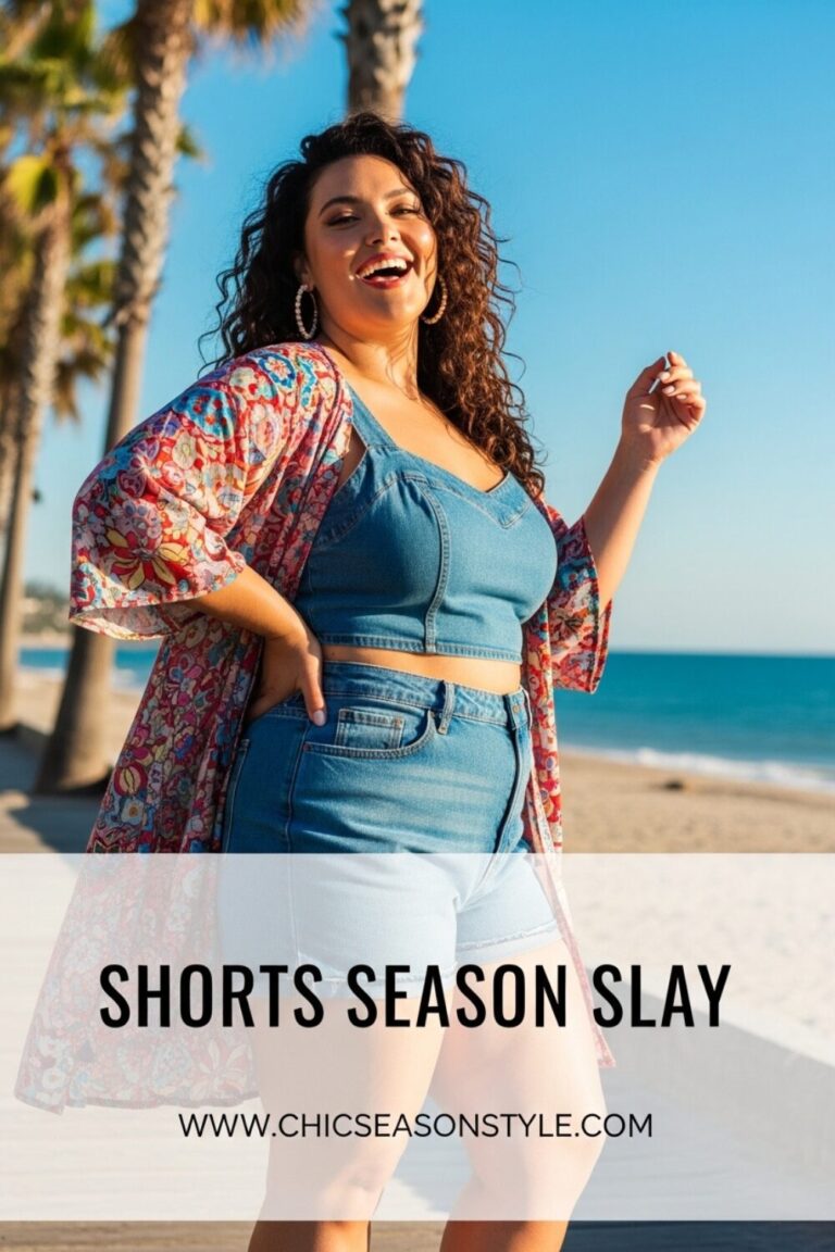 Summer Shorts Outfits for Curvy Women That Slay