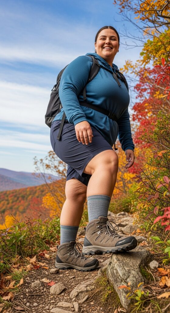 14 Plus Size Fall Hiking Outfits for Comfort & Confidence on the Trails 15 Supportive Hiking Boots & Socks