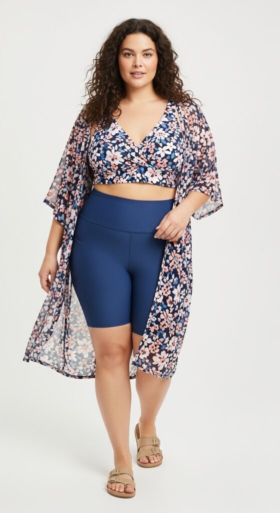 Swim Top and Bike Shorts