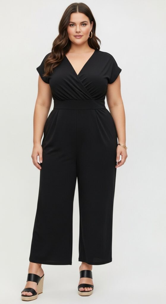 15 Stunning Plus Size Summer Party Outfits for Curvy Women You’ll Love 4 Tailored Jumpsuit Bold, Comfortable, and Chic