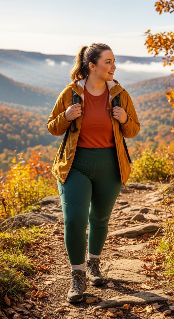 14 Plus Size Fall Hiking Outfits for Comfort & Confidence on the Trails 10 The All-Season Hiking Legging