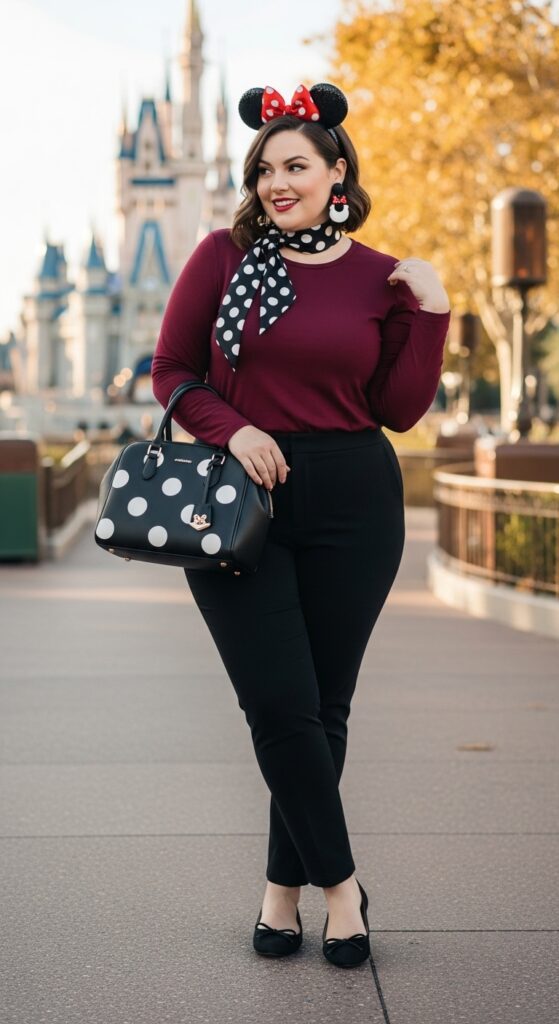 12 Plus Size Fall Disney Outfits for Magical Comfort and Style 10 The Character Color Scheme Outfit