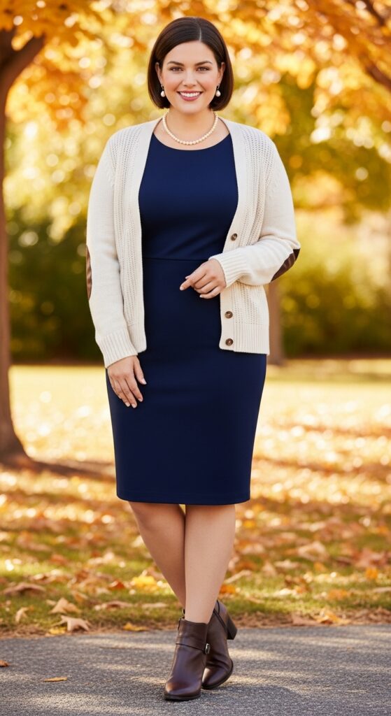 14 Plus Size Preppy Fall Outfits for Effortless, Polished Style 10 The Sheath Dress