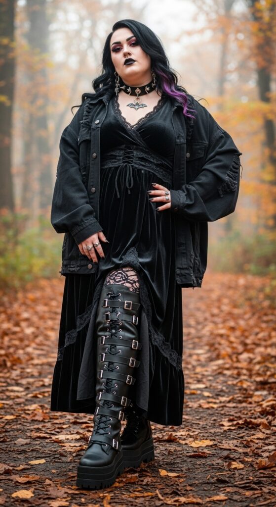 13 Plus Size Goth Fall Outfits for the Confident, Curvy Woman 16 The Statement Boots