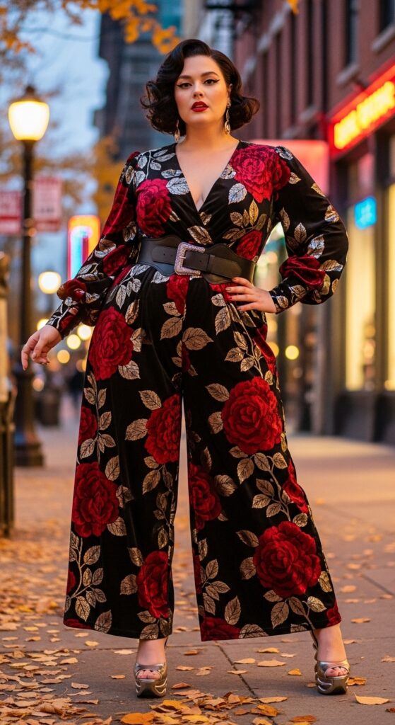 12 Plus Size Fall Alternative Outfits for the Confident, Curvy Woman 14 The Statement Jumpsuit
