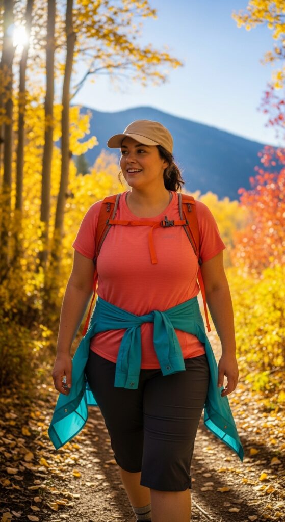 14 Plus Size Fall Hiking Outfits for Comfort & Confidence on the Trails 12 The Sunny Day Explorer