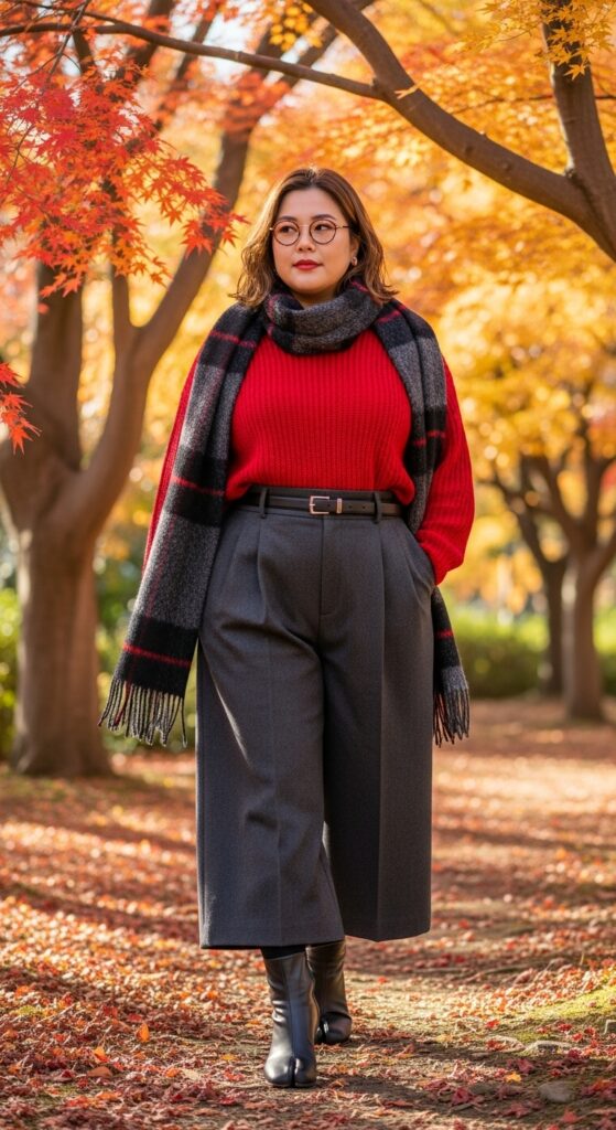 12 Plus Size Japanese Autumn Outfits for Effortless Elegance 15 The Tabi Boot Adaptation