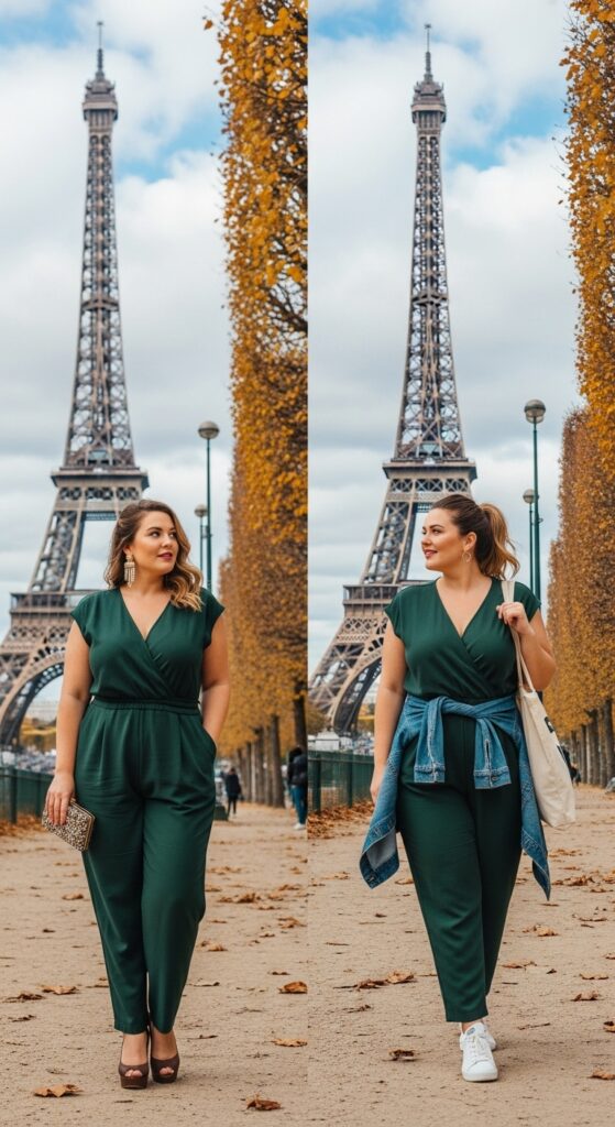 14 Plus Size Fall Travel Outfits for Comfort & Style on the Go 16 The Versatile Jumpsuit