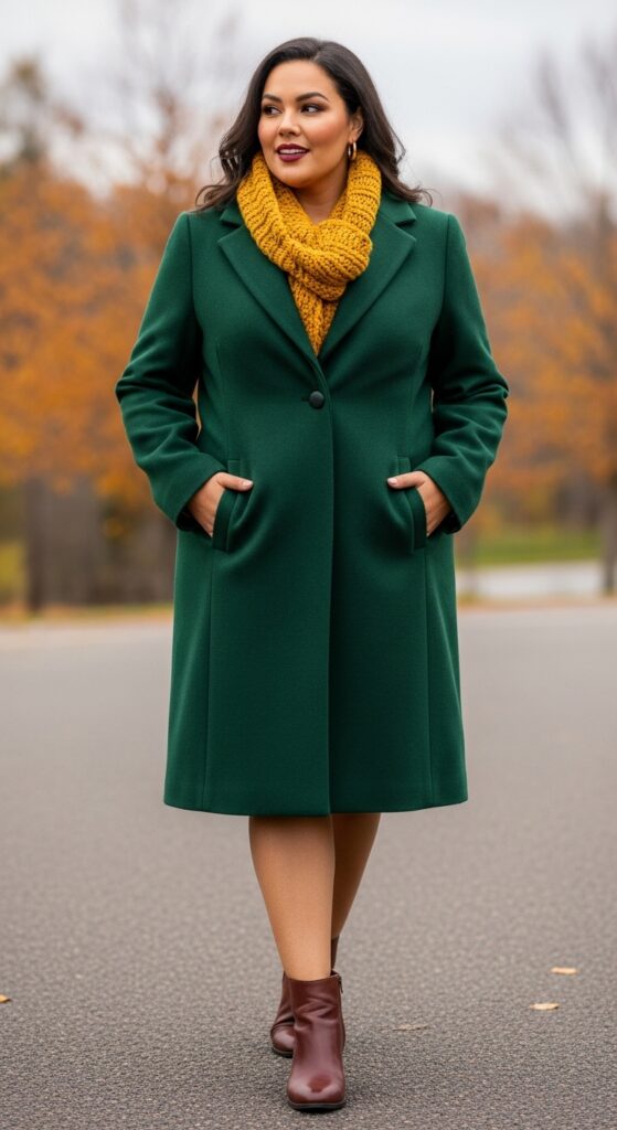 12 Plus Size Deep Autumn Outfits That Celebrate Your Rich Coloring 8 The Wool Blend Coat Moment