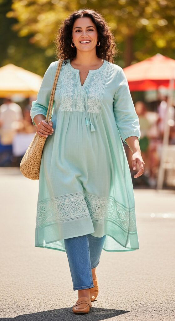 Tunic Dress over Pants