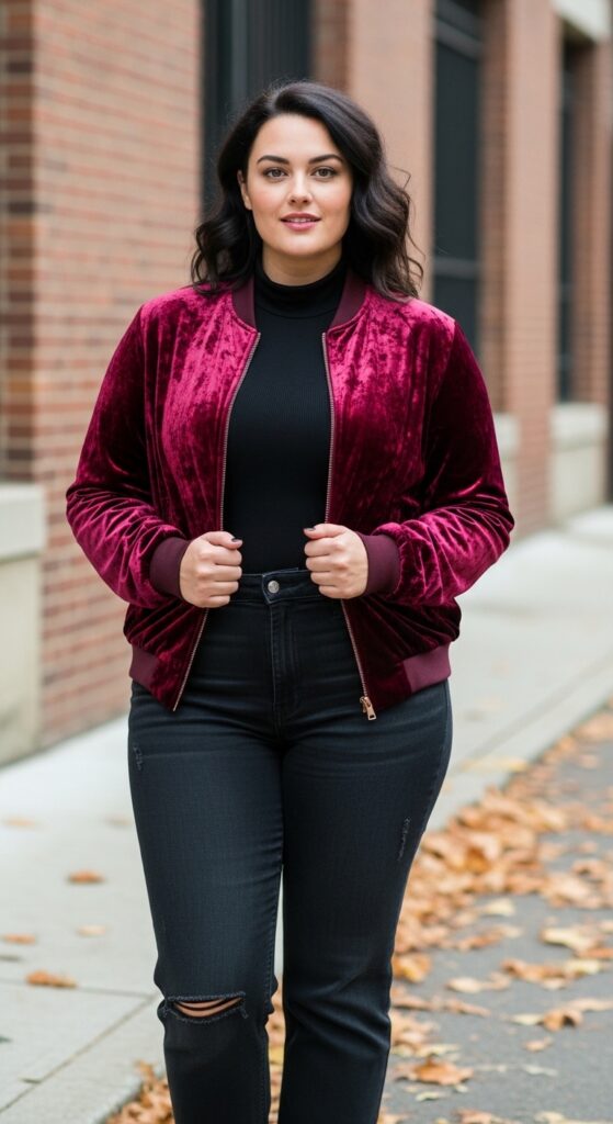 14 Plus Size Grunge Fall Outfits Curvy Women Will Love 15 Velvet Gothic Elegance