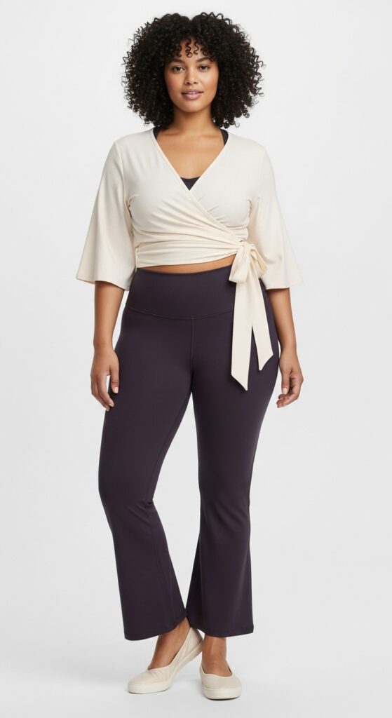 Yoga Pants and Wrap Top