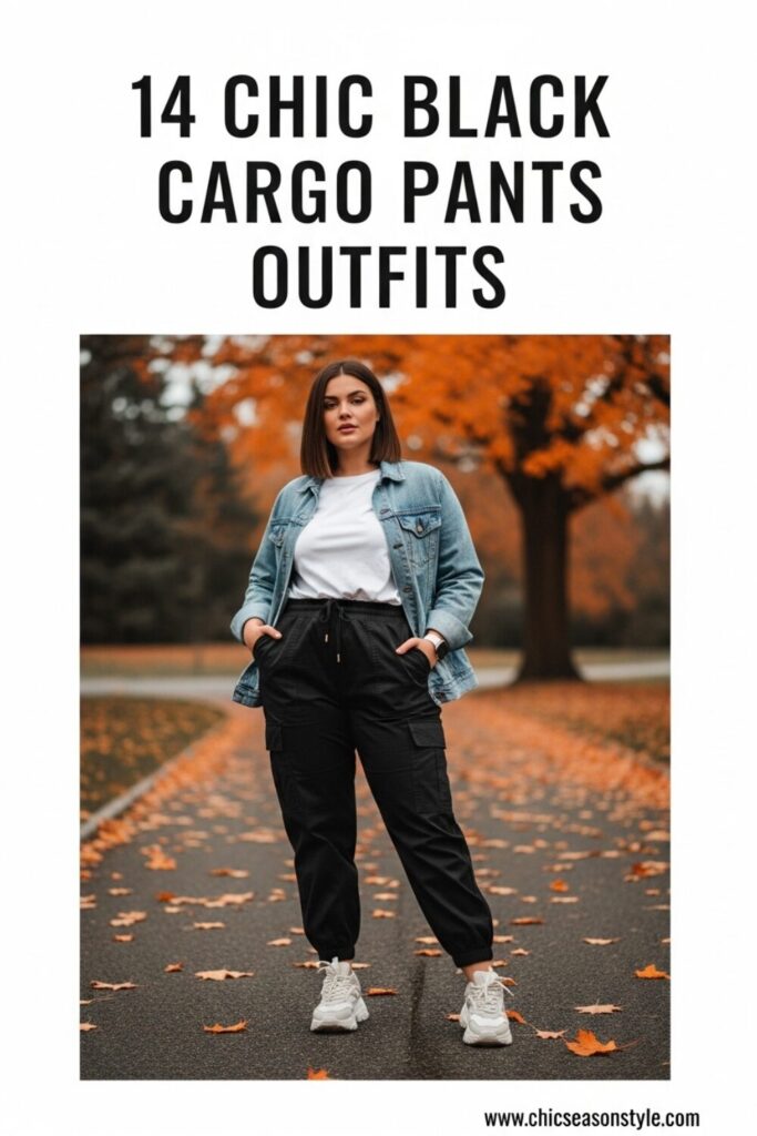 14 Chic Black Cargo Pants Outfits for Effortless Style 1 14 Chic Black Cargo Pants Outfits for Effortless Vibes