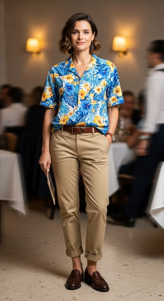 10 Stylish Hawaii Outfit Ideas for Your Island Escape 15 Aloha Shirt and Chinos