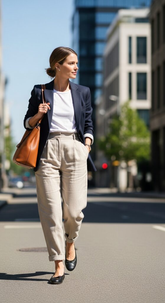 12 Fresh Baggy Pants Outfits for Comfort and Style 9 Blazer Layering