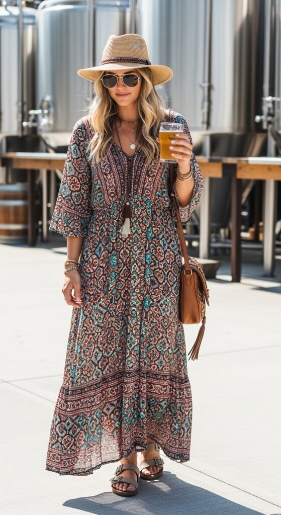 Bohemian Maxi Dress Relaxed and Effortless