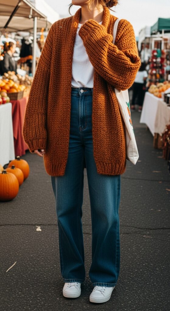 What To Wear in Amsterdam: 17 Stylish Outfit Ideas for Every Season 17 Cardigan and Wide-Leg Pants