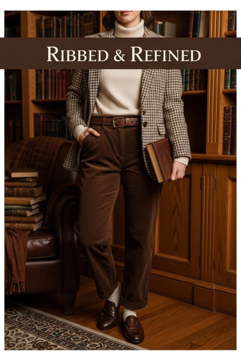 Corduroy Pants Outfit 14 Dark Academia Looks