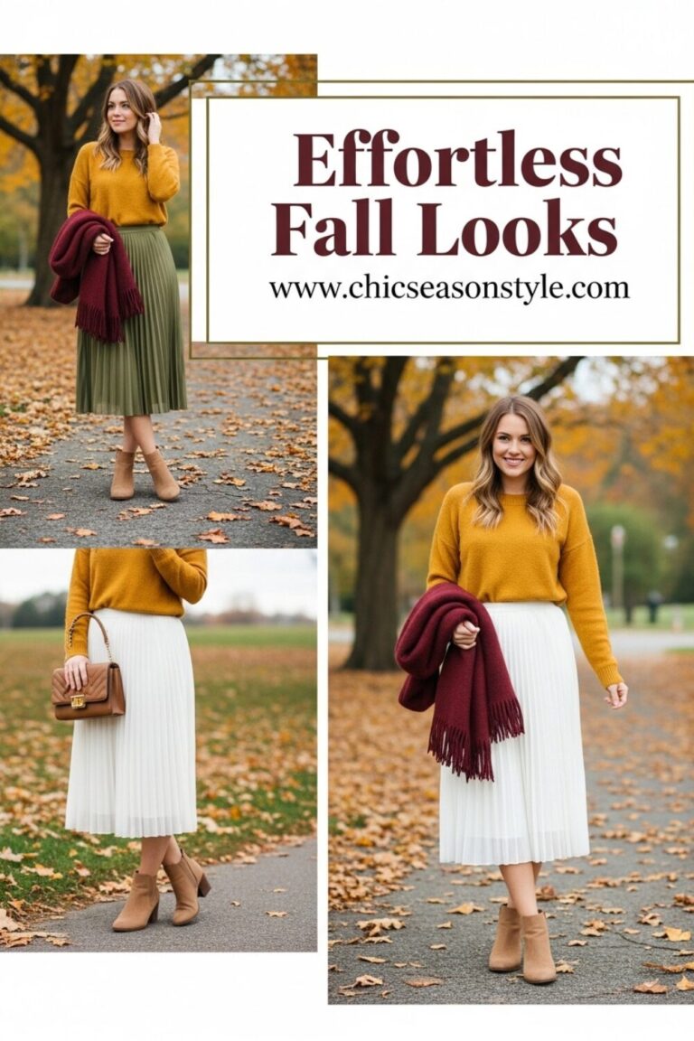 Effortless White Skirt Outfits for Fall
