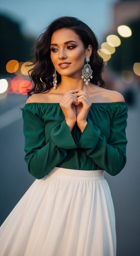 Off-Shoulder Elegance