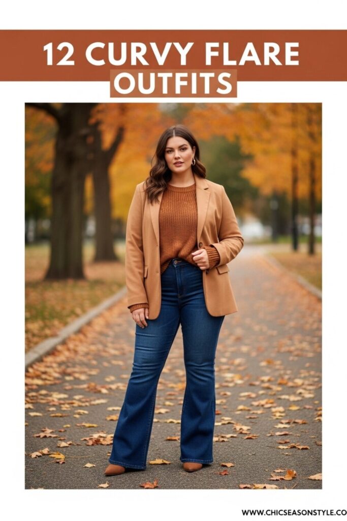 Plus Size Fall Flare Jeans Outfits Effortless Style Tips