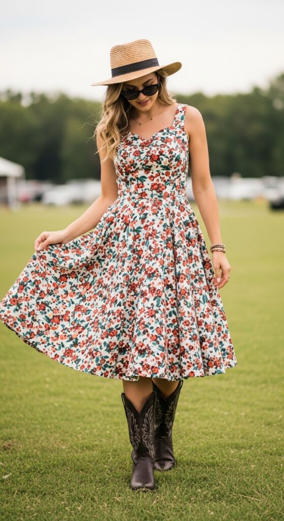 Vintage-Inspired Swing Dress
