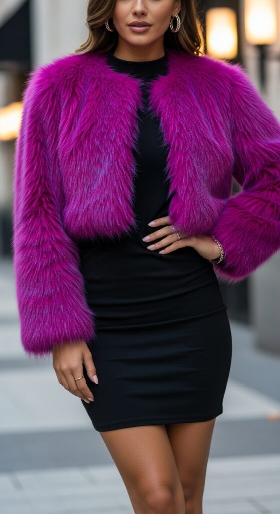 Cropped Faux Fur or Teddy Coat