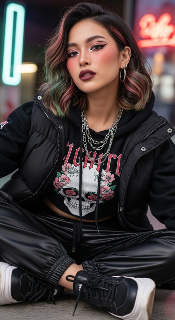 Aesthetic Appeal: 12 Plus Size Winter Outfits for the Curvy Trendsetter 14 E-Girl Edge