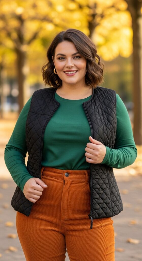 14 Plus Size Winter Disney Outfits Curvy Women Will Love 11 Goofy’s Plaid Perfection (Vest and Plaid)
