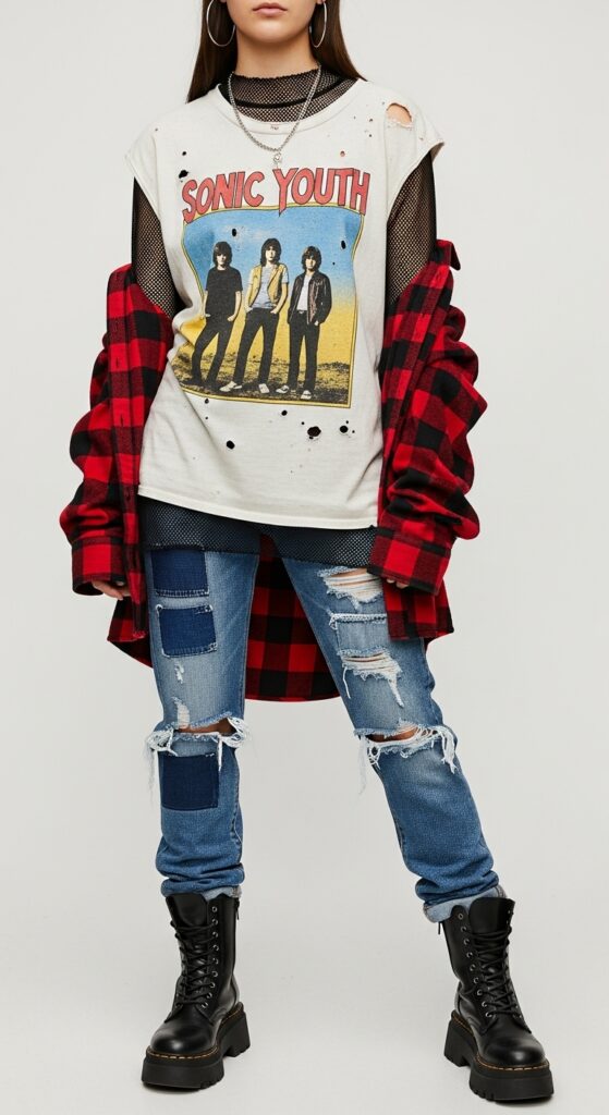 Aesthetic Appeal: 12 Plus Size Winter Outfits for the Curvy Trendsetter 13 Grunge Revival