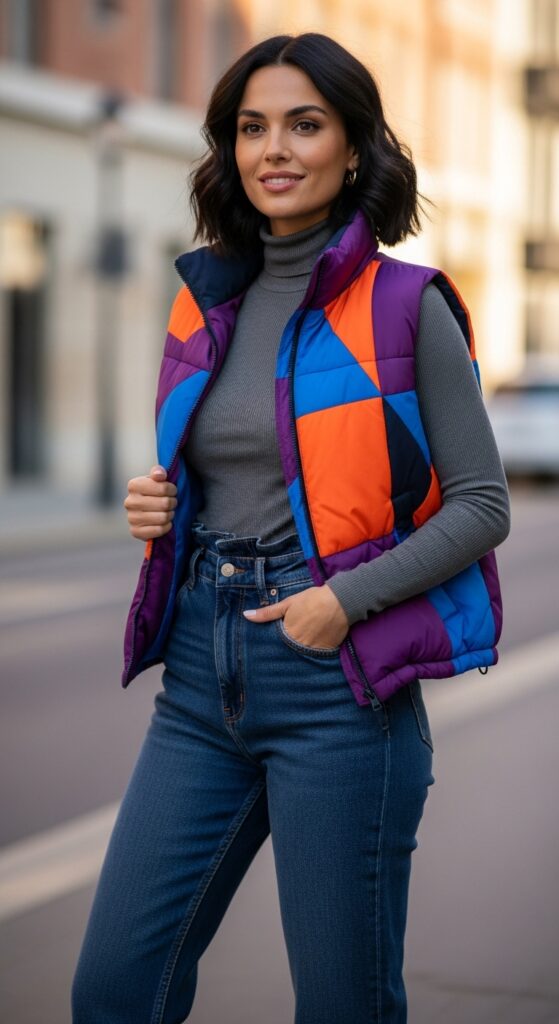 High-Waisted Jeans and a Thin Turtleneck