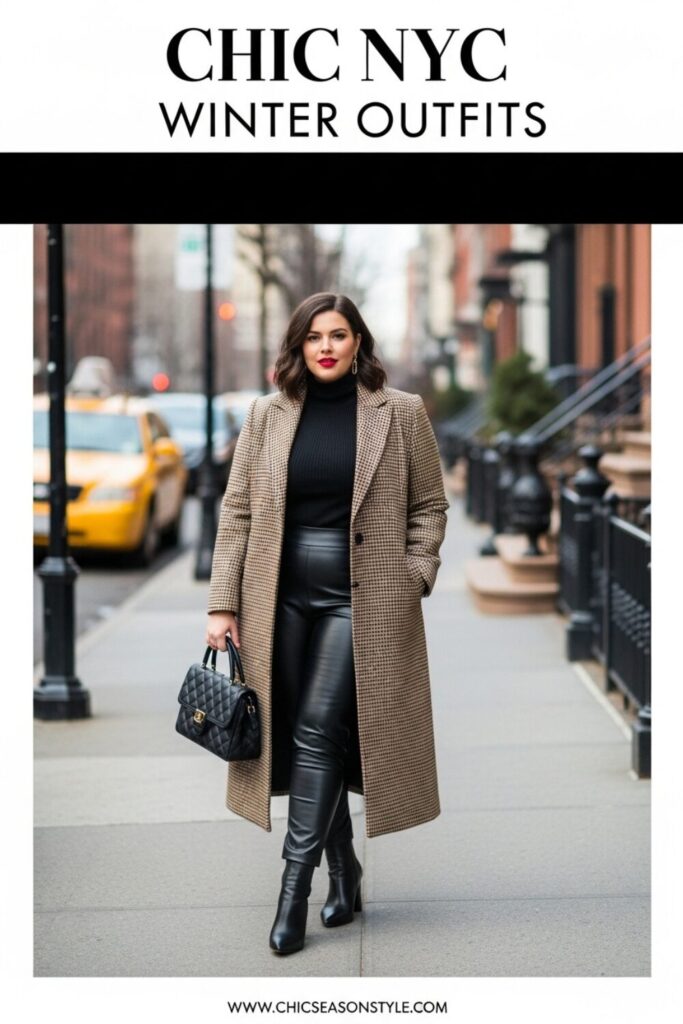 Big City Chic: 12 Plus Size New York Winter Outfits for Stylish Curvy Women 1 Plus Size New York Winter Outfits 12 Chic City Looks