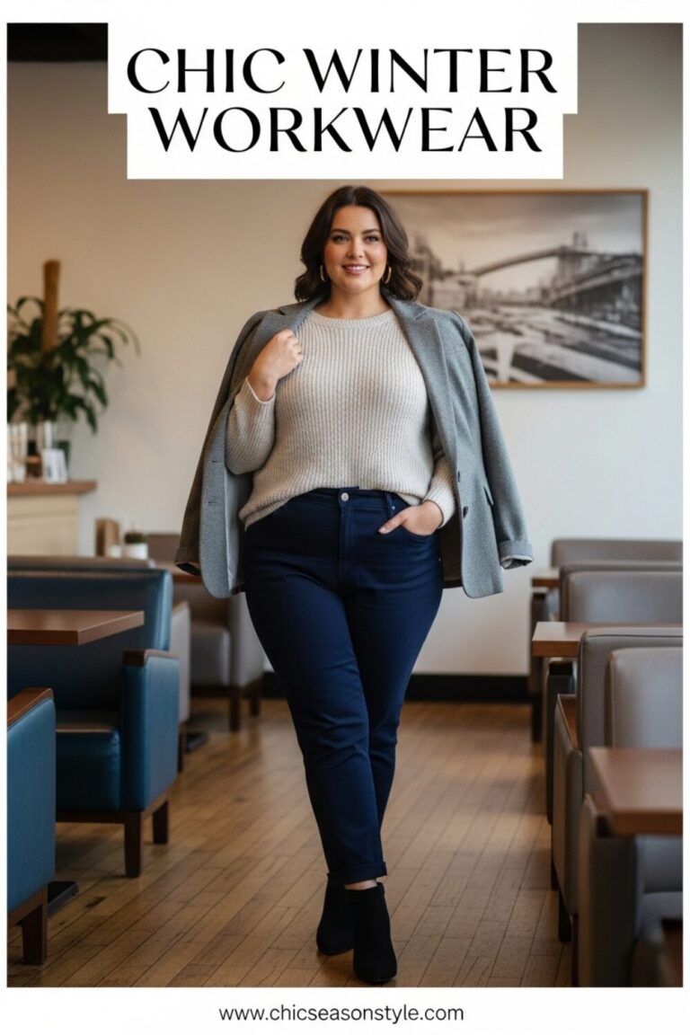14 Plus Size Winter Business Casual Outfits For Curvy Women 20 Plus Size Winter Business Casual 14 Cozy & Chic Looks