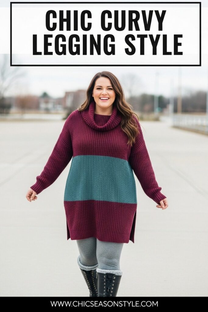 Plus Size Winter Legging Outfits 12 Cozy & Chic Looks
