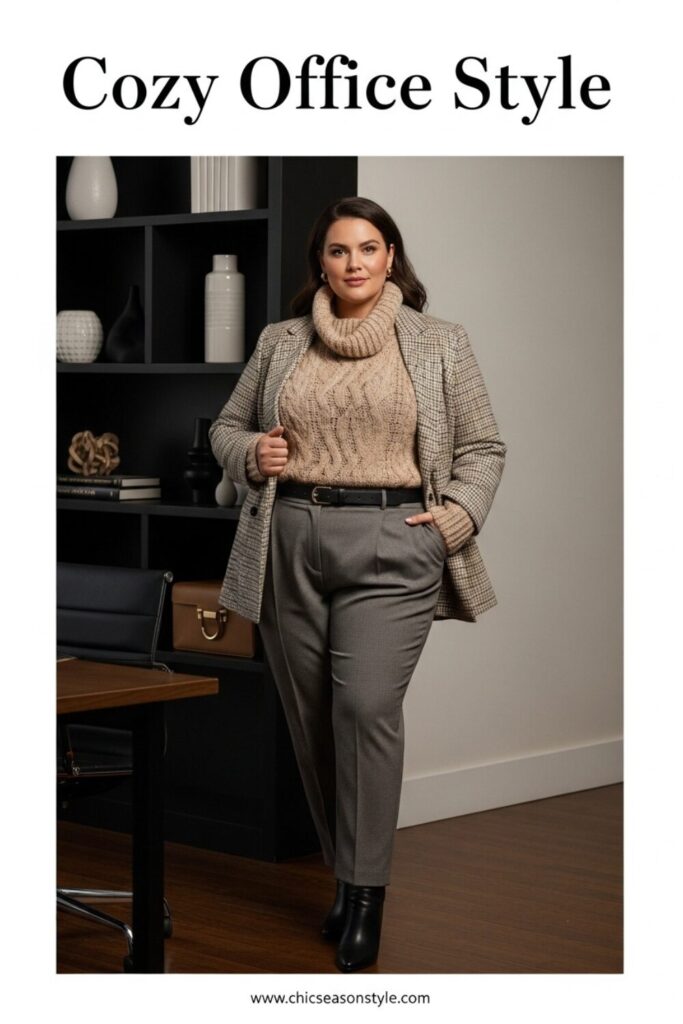 Plus Size Winter Office Outfits 12 Chic & Cozy Looks