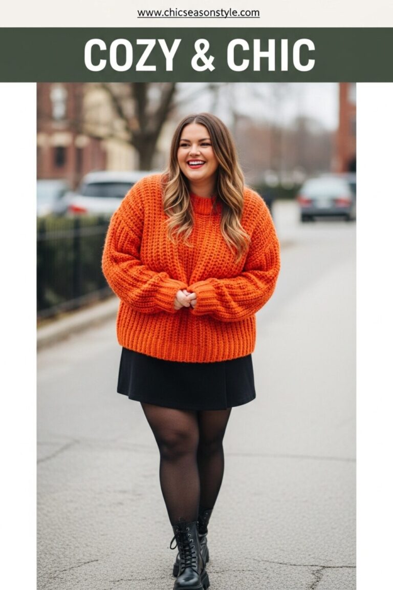 11 Plus Size Winter Skirt Outfits That Curvy Women Love 18 Plus Size Winter Skirt Outfits 11 Cozy & Chic Looks