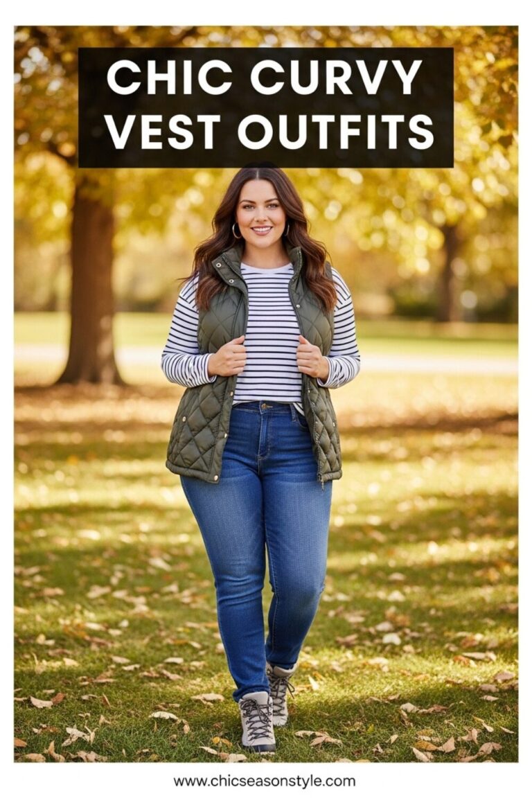 Plus Size Winter Vest Outfits 12 Chic Layering Ideas