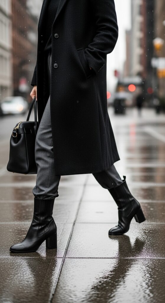 12 Plus Size Winter Corporate Outfits Curvy Women Love 13 Replace Heels with Block-Heeled Boots