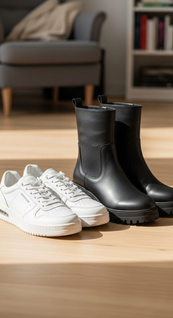 Supportive Sneakers or Lug Soles