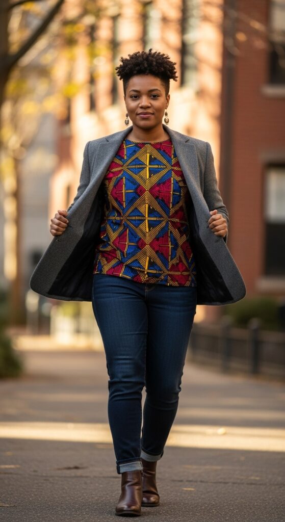 12 Plus Size Winter Outfits For Black Women (Cold Weather) 6 The Afrocentric Print