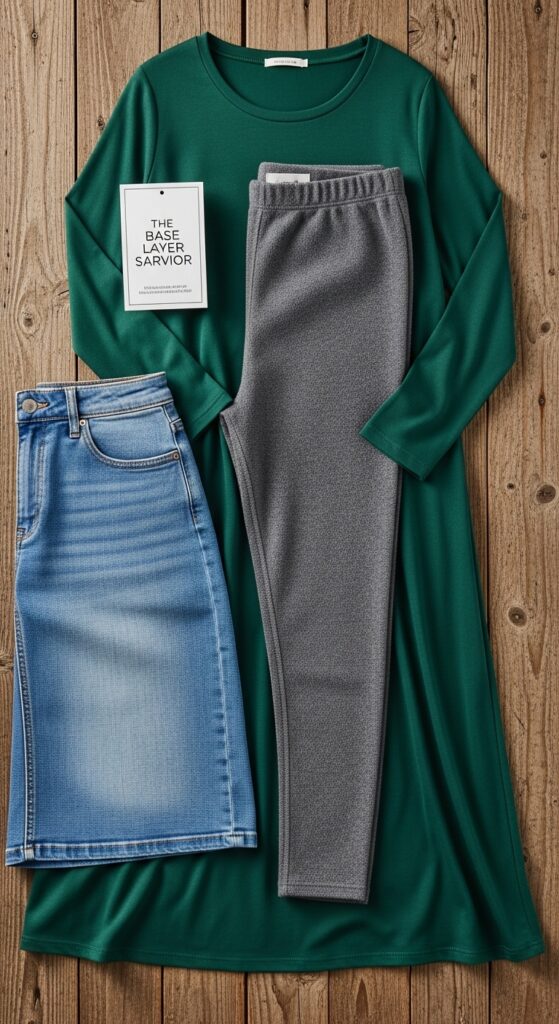 14 Plus Size Winter Disney Outfits Curvy Women Will Love 2 The Base Layer Savior Fleece-Lined LeggingsTights