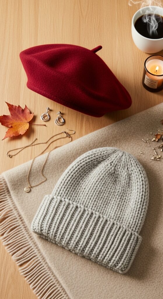 15 Plus Size London Winter Outfits That Curvy Women Love 19 The Beret or Beanie