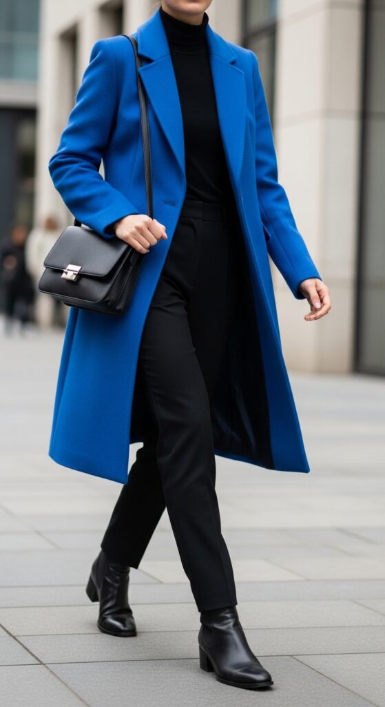 Embrace the Chill: 12 Chic Winter Outfit Ideas for the Curvy Fashionista 13 The Bold Color Coat