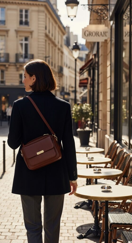 12 Plus Size Winter Paris Outfits That Curvy Women Love 14 The Elegant Crossbody Bag