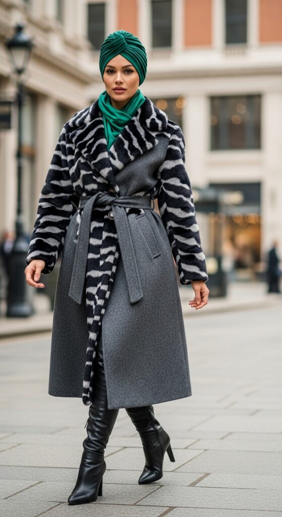 12 Plus Size Winter Outfits For Black Women (Cold Weather) 17 The Elegant Turban