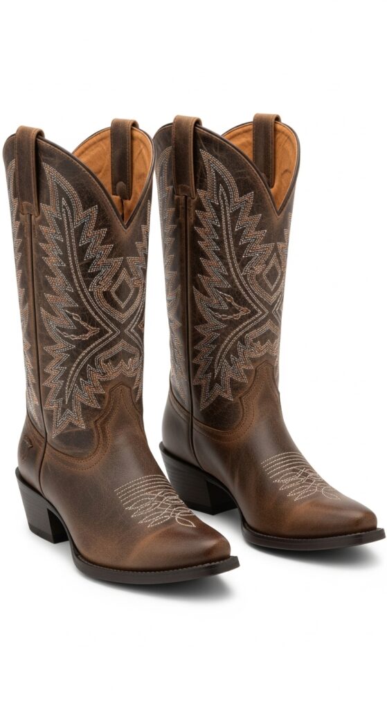 Wide-Calf Cowboy Boots